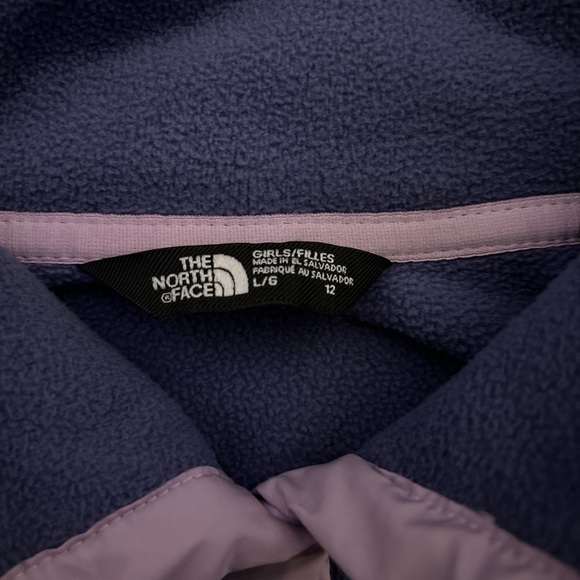 The North Face pink and purple quarter zip fleece with pockets 
:) - Picture 5 of 6